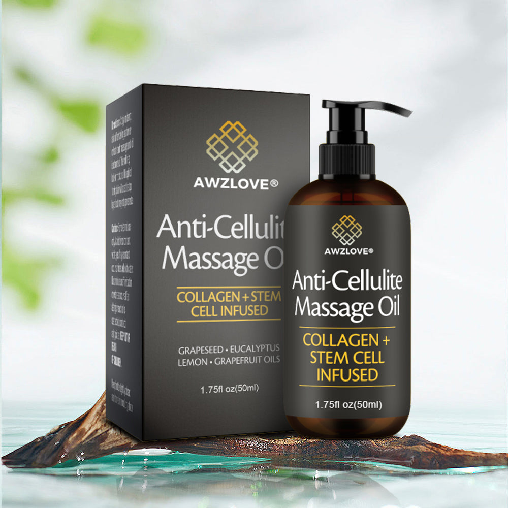 Awzlove® Luxurious Collagen & Stem Cell Anti-Cellulite Massage Oil🎉 (🔥70% Off for a Limited Time!) 🩵