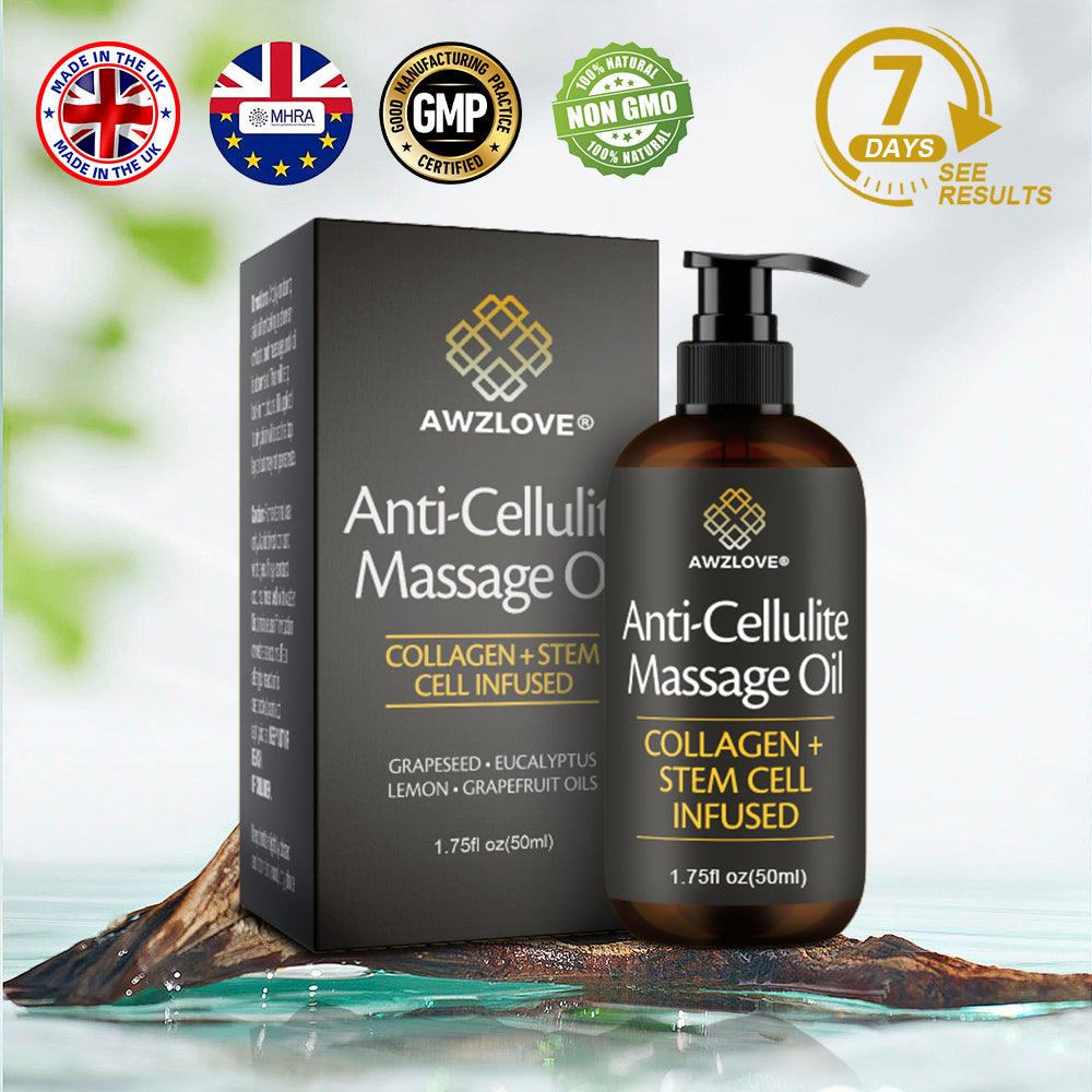 Awzlove® Luxurious Collagen & Stem Cell Anti-Cellulite Massage Oil🎉 (🔥70% Off for a Limited Time!) 💜