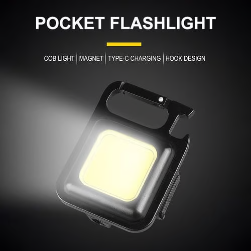 Last Day Promotion 50% OFF🔥TIMNAMY® Multifunctional Keychain Rechargeable Light