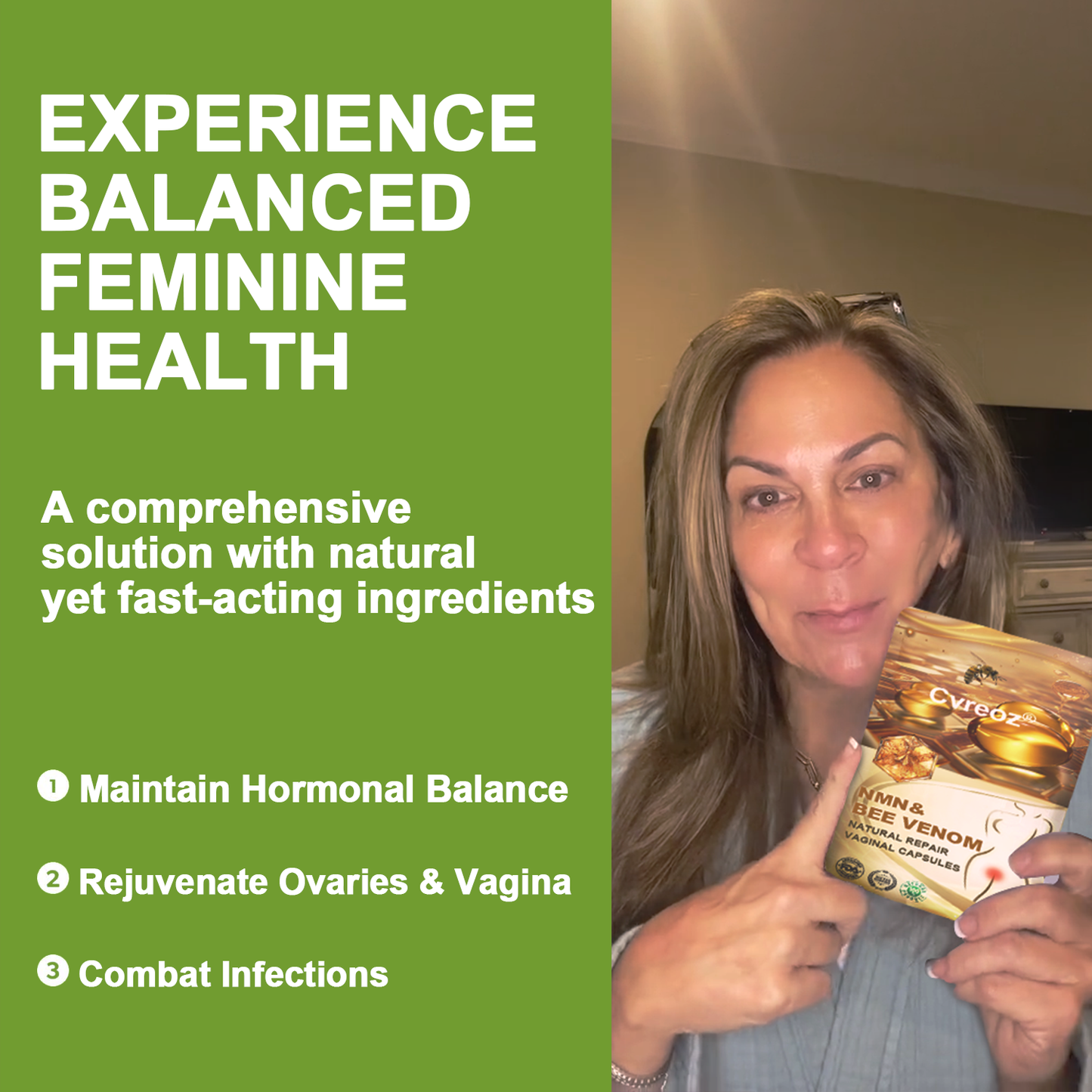 𝐂𝐯𝐫𝐞𝐨𝐳® 𝐁𝐞𝐞 𝐕𝐞𝐧𝐨𝐦 𝐍𝐌𝐍 𝐍𝐚𝐭𝐮𝐫𝐚𝐥 𝐑𝐞𝐩𝐚𝐢𝐫 𝐕𝐚𝐠𝐢𝐧𝐚𝐥 𝐂𝐚𝐩𝐬𝐮𝐥𝐞𝐬 [𝐅𝐨𝐫 𝐚𝐥𝐥 𝐯𝐚𝐠𝐢𝐧𝐚𝐥 𝐚𝐧𝐝 𝐡𝐨𝐫𝐦𝐨𝐧𝐚𝐥 𝐩𝐫𝐨𝐛𝐥𝐞𝐦𝐬]🌻