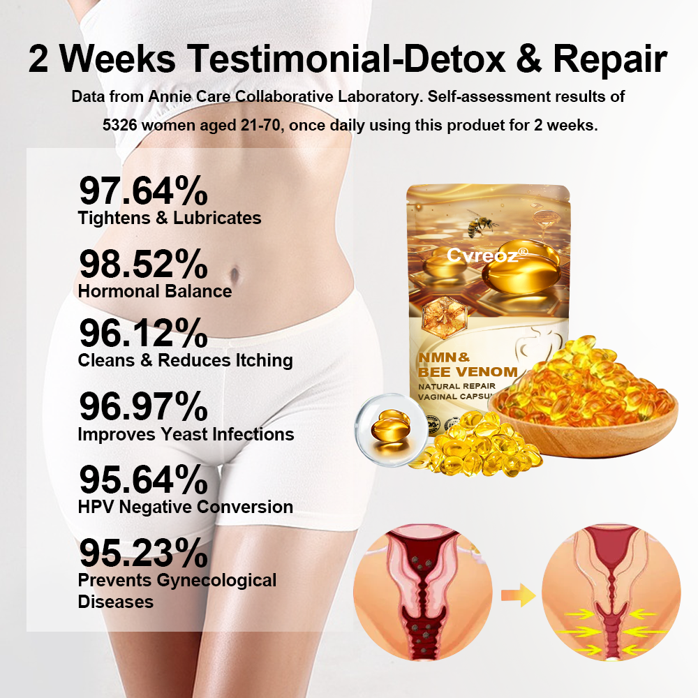 𝐂𝐯𝐫𝐞𝐨𝐳® 𝐁𝐞𝐞 𝐕𝐞𝐧𝐨𝐦 𝐍𝐌𝐍 𝐍𝐚𝐭𝐮𝐫𝐚𝐥 𝐑𝐞𝐩𝐚𝐢𝐫 𝐕𝐚𝐠𝐢𝐧𝐚𝐥 𝐂𝐚𝐩𝐬𝐮𝐥𝐞𝐬 [𝐅𝐨𝐫 𝐚𝐥𝐥 𝐯𝐚𝐠𝐢𝐧𝐚𝐥 𝐚𝐧𝐝 𝐡𝐨𝐫𝐦𝐨𝐧𝐚𝐥 𝐩𝐫𝐨𝐛𝐥𝐞𝐦𝐬]🌻