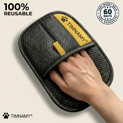TIMNAMY® Electrostatic Pet Hair Removal Glove – Lifts Embedded Fur in Seconds,🚨 Reusable & Washable, Works on Sofas, Clothes & Cars🩵