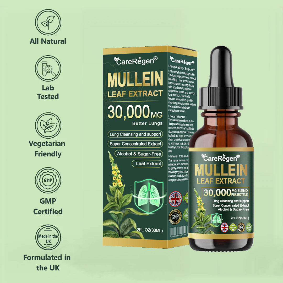 𝗢𝗳𝗳𝗶𝗰𝗶𝗮𝗹 𝗦𝘁𝗼𝗿𝗲:CareRegen®𝗢𝗿𝗴𝗮𝗻𝗶𝗰 𝗟𝘂𝗻𝗴 𝗖𝗹𝗲𝗮𝗻𝘀𝗶𝗻𝗴 𝗠𝘂𝗹𝗹𝗲𝗶𝗻 𝗟𝗲𝗮𝗳 𝗘𝘅𝘁𝗿𝗮𝗰𝘁 𝗗𝗿𝗼𝗽𝘀 🎀 𝐂𝐥𝐢𝐧𝐢𝐜𝐚𝐥𝐥𝐲 𝐩𝐫𝐨𝐯𝐞𝐧, 𝐡𝐢𝐠𝐡𝐥𝐲 𝐜𝐨𝐧𝐜𝐞𝐧𝐭𝐫𝐚𝐭𝐞𝐝 𝐟𝐨𝐫𝐦𝐮𝐥𝐚 𝐭𝐡𝐚𝐭 𝐫𝐞𝐥𝐢𝐞𝐯𝐞𝐬 𝐜𝐨𝐮𝐠𝐡, 𝐩𝐡𝐥𝐞𝐠𝐦, 𝐚𝐬𝐭𝐡𝐦𝐚 & 𝐂𝐎𝐏𝐃 — 𝐛𝐫𝐞𝐚𝐭𝐡𝐞 𝐞𝐚𝐬𝐢𝐞𝐫, 𝐟𝐚𝐬𝐭𝐞𝐫. 🎀