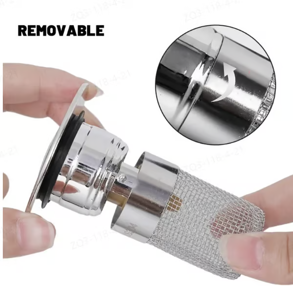 Last Day Promotion 49% OFF🔥Pop Up Sink Drain Strainer--🧡TIMNAMY®--🛀Removes odors and prevents blockages 🎀