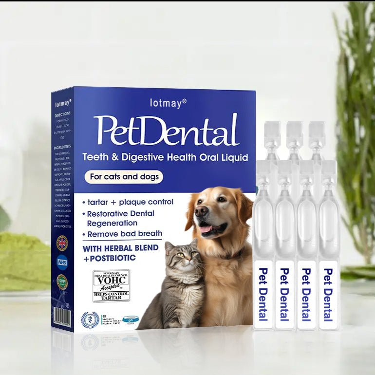 [Official Store] Lotmay® Pet Dental & Digestive Health Oral Liquid – Freshen Breath, Remove Tartar & Promote gum regeneration, stabilize teeth (for Cats & Dogs)  – Save 70% Today!🎀