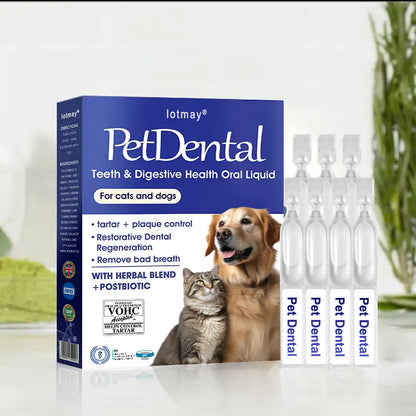[Official Store] Lotmay® Pet Dental & Digestive Health Oral Liquid – Freshen Breath, Remove Tartar & Promote gum regeneration, stabilize teeth (for Cats & Dogs)  – Save 70% Today!🎀