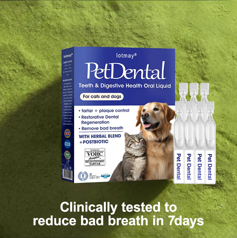 [Official Store] Lotmay® Pet Dental & Digestive Health Oral Liquid – Freshen Breath, Remove Tartar & Promote gum regeneration, stabilize teeth (for Cats & Dogs)  – Save 70% Today!🎀