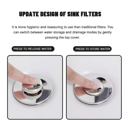 Last Day Promotion 49% OFF🔥Pop Up Sink Drain Strainer--🧡TIMNAMY®--🛀Removes odors and prevents blockages 🎀
