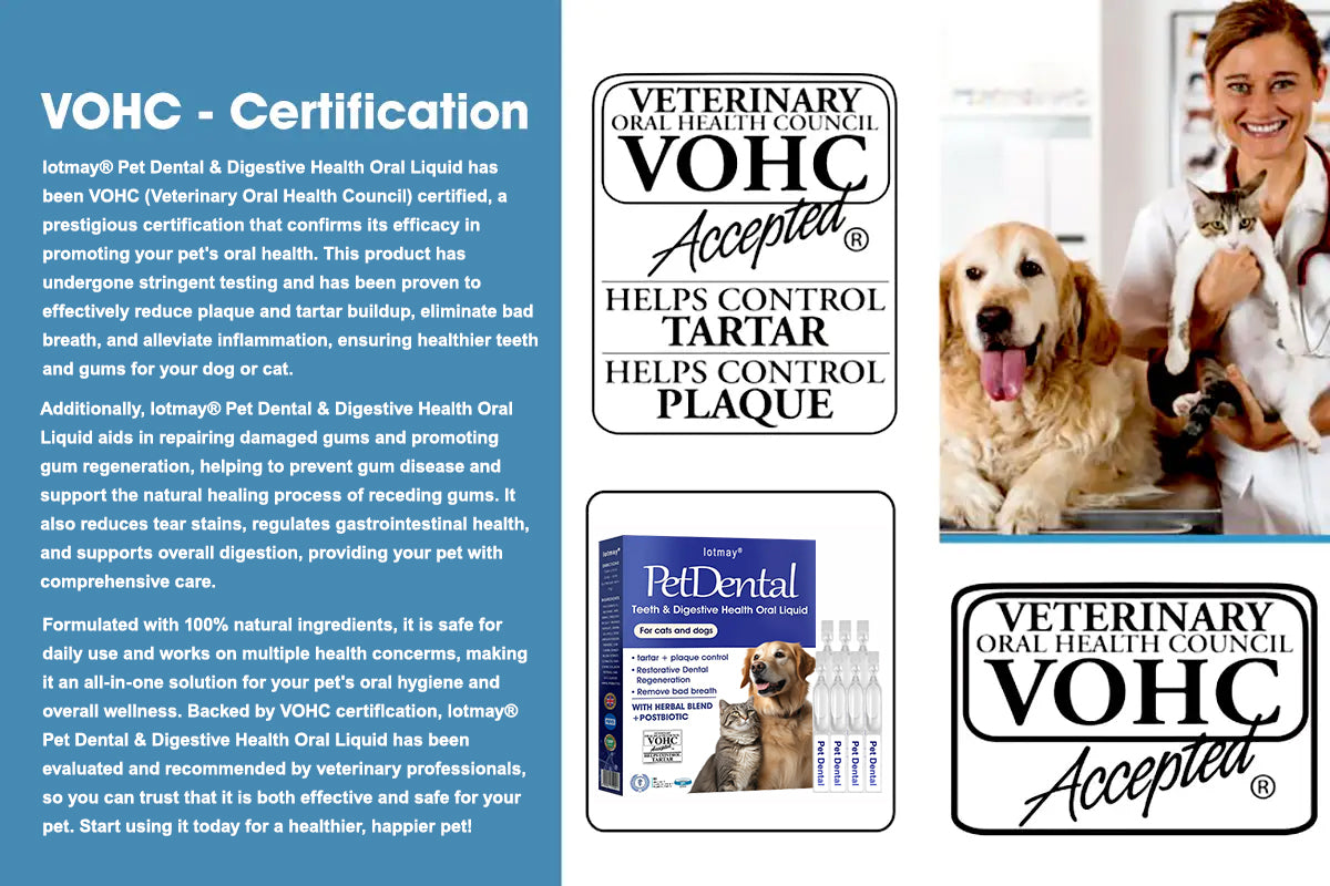 [Official Store] Lotmay® Pet Dental & Digestive Health Oral Liquid – Freshen Breath, Remove Tartar & Promote gum regeneration, stabilize teeth (for Cats & Dogs)  – Save 70% Today!🎀