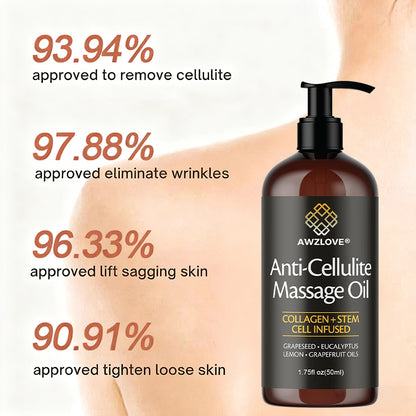 Awzlove® Luxurious Collagen & Stem Cell Anti-Cellulite Massage Oil🎉 (🔥70% Off for a Limited Time!) 💜