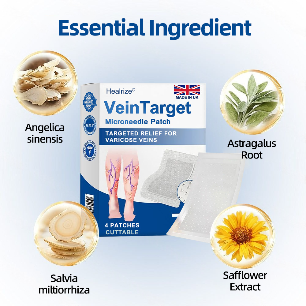 🇬🇧👨‍⚕️👍✅Healrize® VeinTarget Microneedle Patch⚡Instant Relief, Long-Term Results🌞