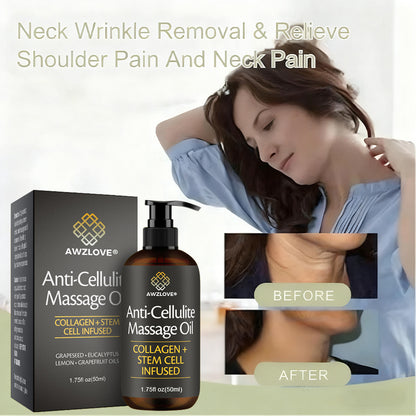 Awzlove® Luxurious Collagen & Stem Cell Anti-Cellulite Massage Oil🎉 (🔥70% Off for a Limited Time!) 💜